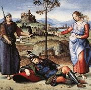 RAFFAELLO Sanzio Allegory (The Knight's Dream) oil painting reproduction